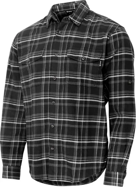 Urberg Flannel LS w Strap Shirt Men Black Beauty L 