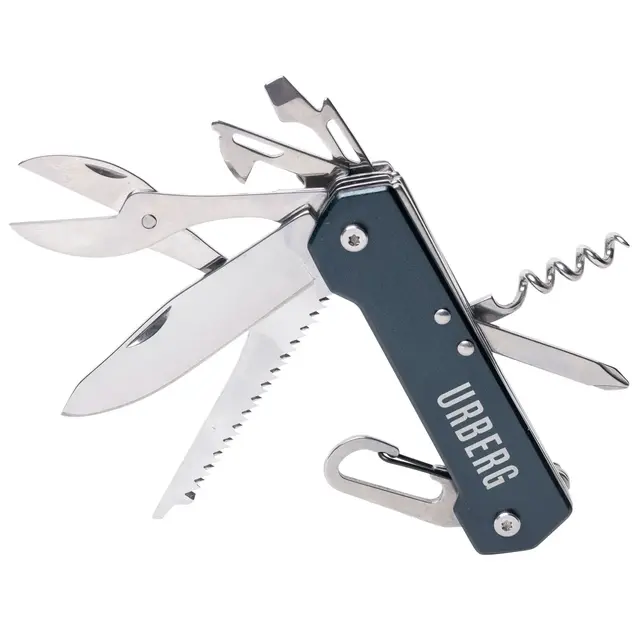 Urberg Multi Function Knife Navy Multiverktøy med 9 deler 