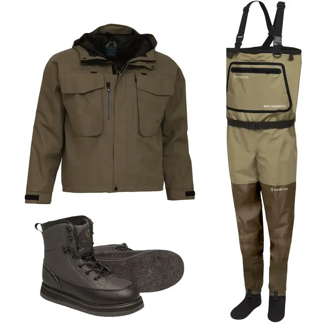 Kinetic O2 vadepakke V3 med vadebukse, vadejakke og vadesko 