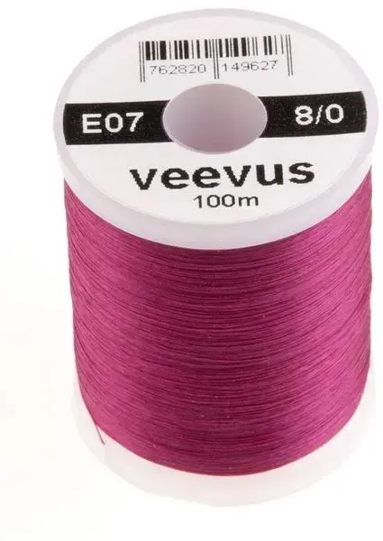 Veevus bindetråd 8/0 - Purple Råsterk, lett å splitte 
