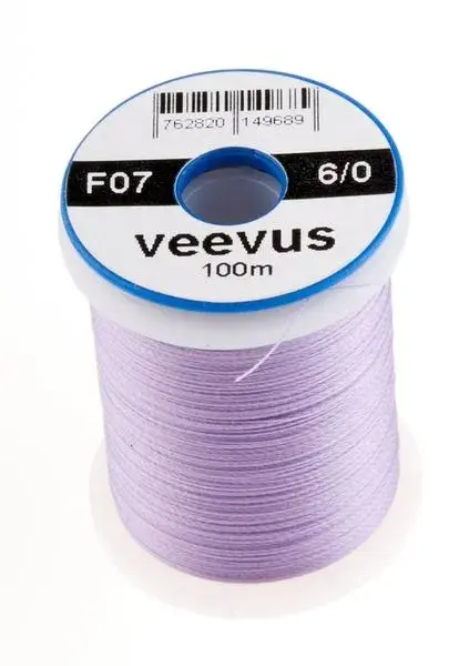 Veevus bindetråd 6/0 - Lavender Råsterk, lett å splitte 