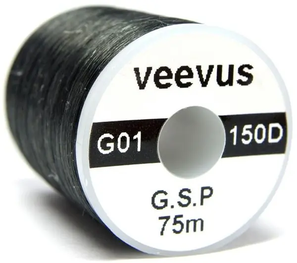 Veevus G.S.P bindetråd Black 150D Råsterk Gel Spun Polyethylene 