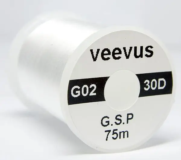 Veevus G.S.P bindetråd White 30D Råsterk Gel Spun Polyethylene 
