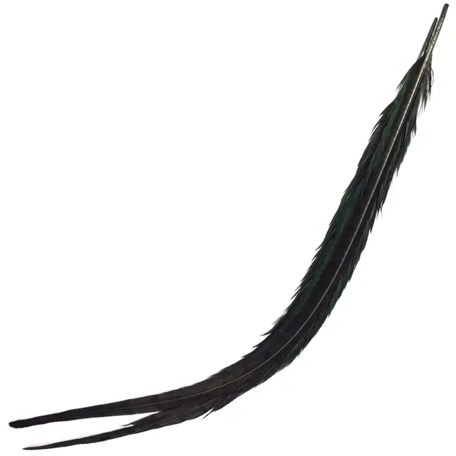 Cock Pheasant Centre Tail Black Fasan senterhalefjær fra Veniard 