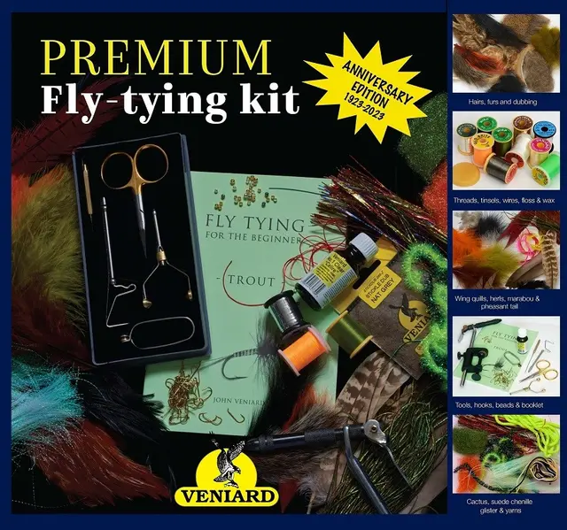 Veniard Premium Fly Tying Kit 100år Fluebindesett anniversary edition 