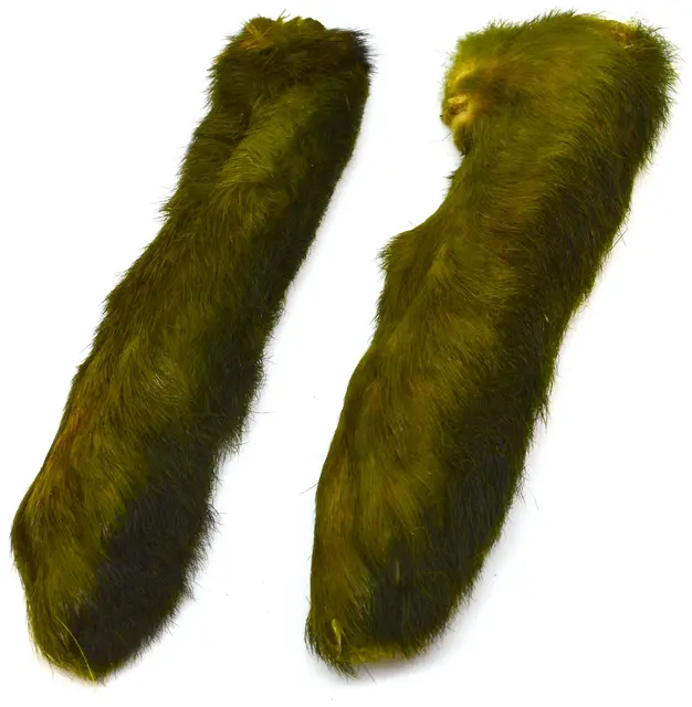 Veniard Patagonian Hares Feet Medium Olive 