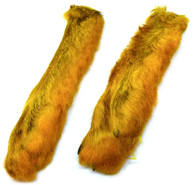 Veniard Patagonian Hares Feet Yellow 