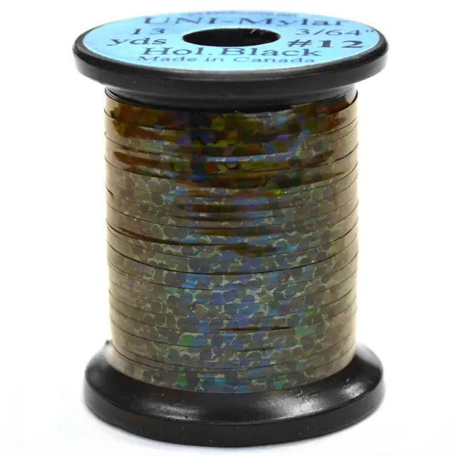 UNI Holographic Mylar - Black Holo. Medium #14 