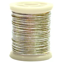 Veniard Silver Oval Tinsel Silver 15 Fine