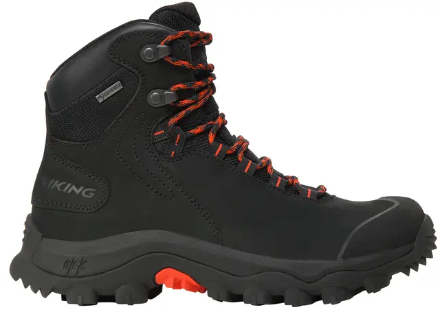 Viking Villrein Mid GTX W Black/Red 36 Allsidig mid-høy jaktstøvel for dame 