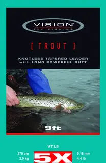 Vision Trout Leader 9&#39; Perfekt for store fluer