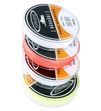 Vision Bakkari Backing 100m/20lbs White/Orange 