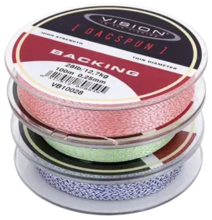 Vision Dacspun Backing 300m/50lbs Blue/white