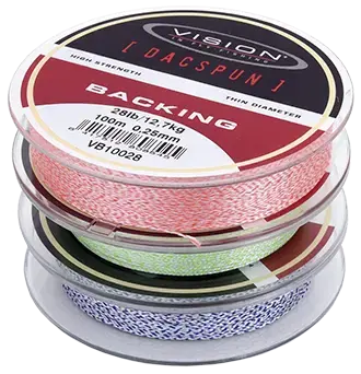 Vision Dacspun Backing 300m/50lbs Blue/white 