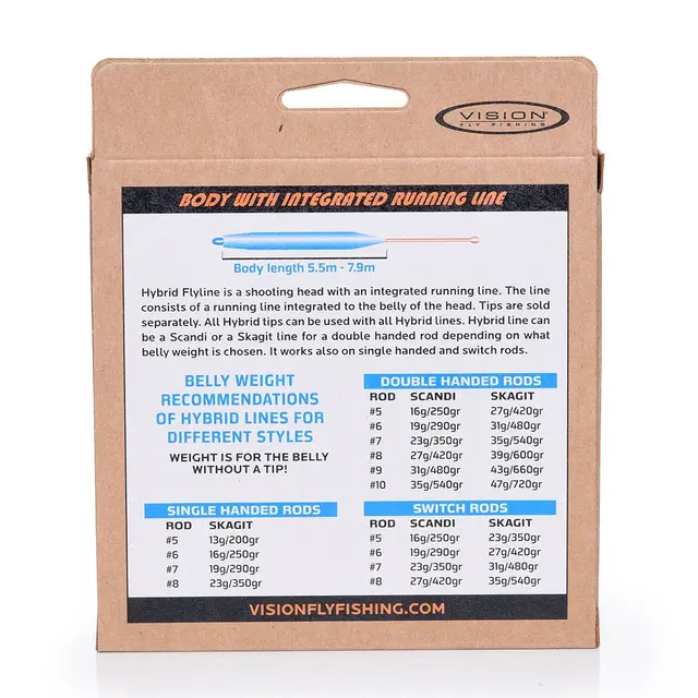 Vision Hybrid 13g/200gr Kort klump med integrert skyteline 