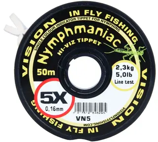 Vision Nymphmaniac Hi-Viz Yellow Tippet
