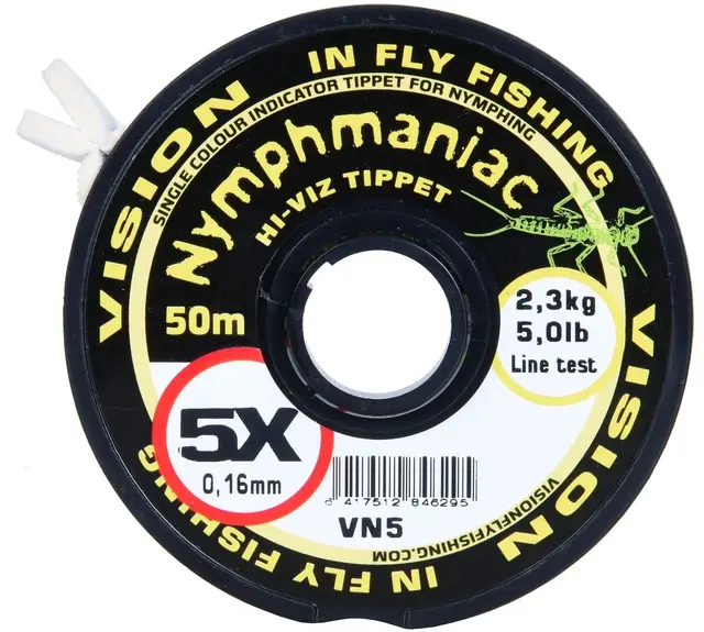 Vision Nymphmaniac Hi-Viz Yellow Tippet 6X 0,14mm 