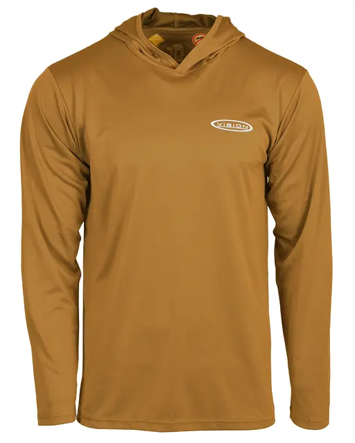 Vision Bamboo Bug & UV Hoodie M Rust Teknisk hettegenser med anti-myggmiddel 