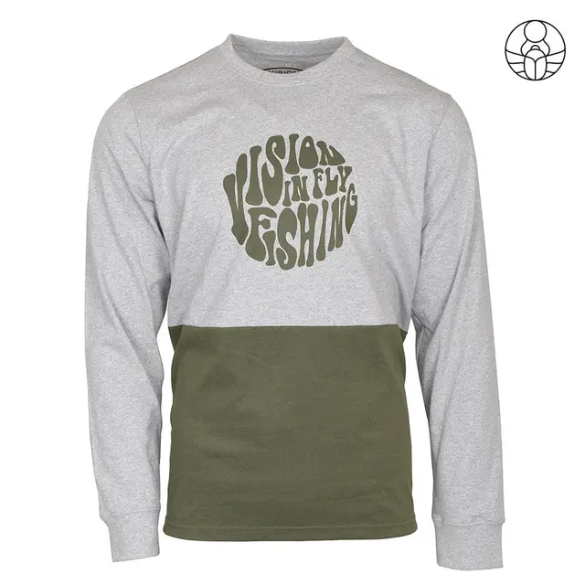 Vision Since Long Sleeve Grey/Olive M Genser laget av resirkulert materiale 