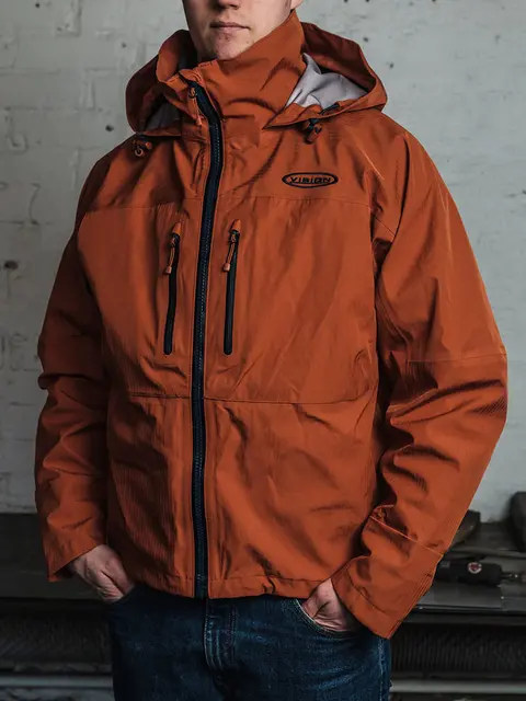 Vision PUPA Jacket Rust Orange S Vanntett og pustende 