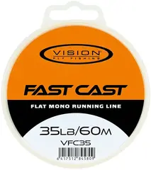 Vision Fast Cast Running Line 60m 35lbs Flat mono skyteline
