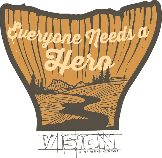 Vision Hero Sticker 120mm Dekorklistremerke 