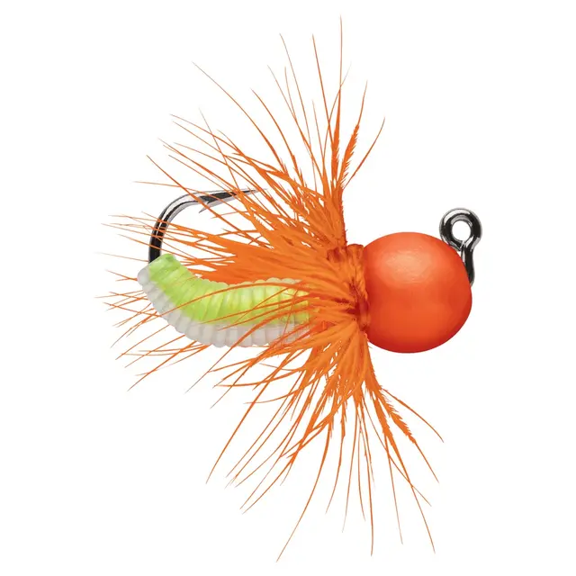 VMC Tungsten Fly Jig 1,8g 2pk Orange Chartreuse Glow 