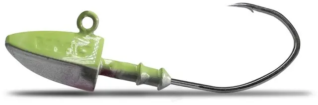 VMC Dart Jig Ghost Chartreuse 7g #1/0 3pk jigghoder 