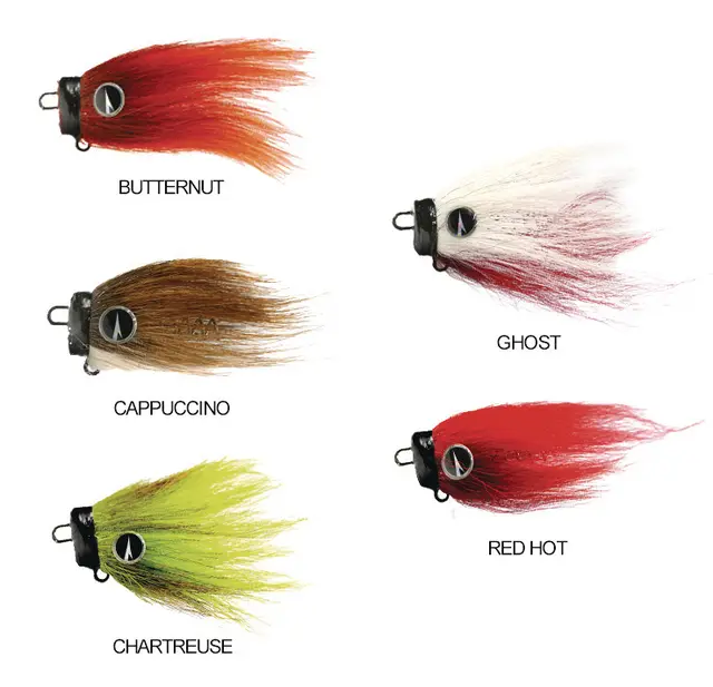 VMC Mustache Rig Butternut 11g S Livlig hårprydet rundt jigghode 