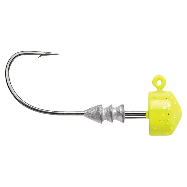 VMC Ned Rig Jighead Chartreuse 2g Jigghode for montering av lette jigger 