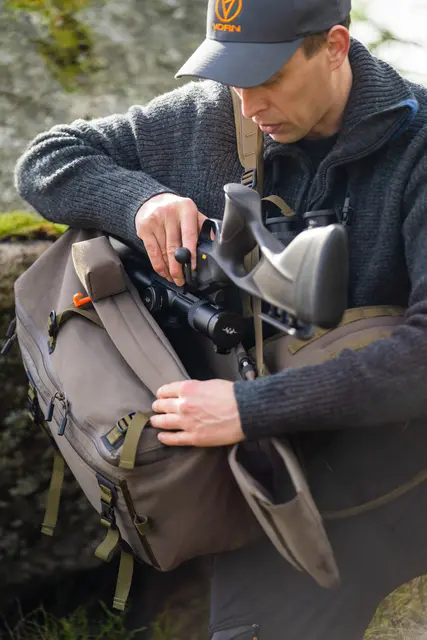 Vorn EV30 Ash Green 30L jaktsekk med Quick Rifle Release 