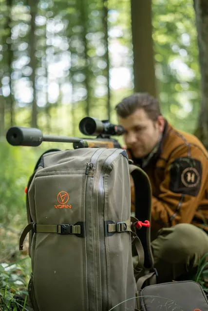 Vorn EV30 Ash Green 30L jaktsekk med Quick Rifle Release 