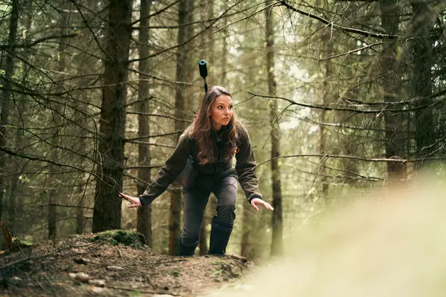 Vorn LT12 Ash Green 12L jaktsekk med Quick Rifle Release 