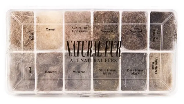 Wapsi Dispenser Natural Fur 100 % naturlig dubbingsmateriale 