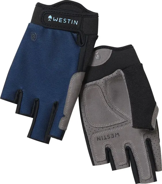 Westin Drip Upf HF Glove Petrol Blue M Fiskehansker med UV beskyttelse 