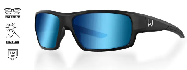 Westin W6 Sport 10 Matte Black Smoke Solbriller designet for sportsfiskere 