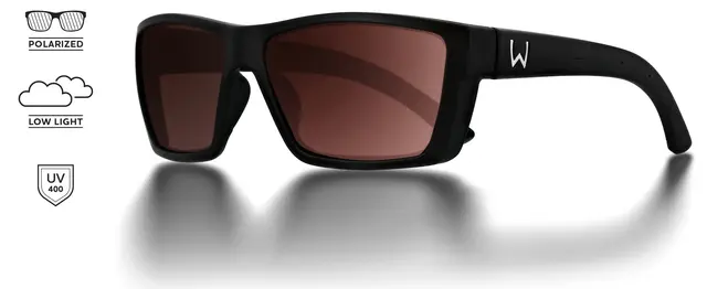 Westin W6 Street 100 Matte Black Rose Solbriller designet for sportsfiskere 