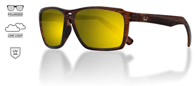 Westin W6 Street 150 Matte Brown Stripe Solbriller designet for sportsfiskere 