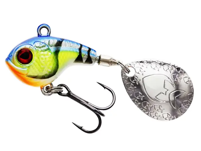 Westin DropBite Spin Tail Jig 8g Chartreuse Blue Craw 