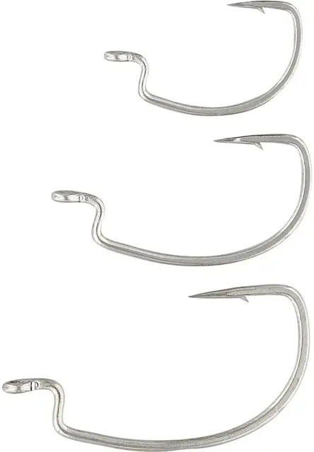 Westin Sandy Andy WL Jig WG Hook #2 Weedless Wide Gap Hook Silver 5pk 