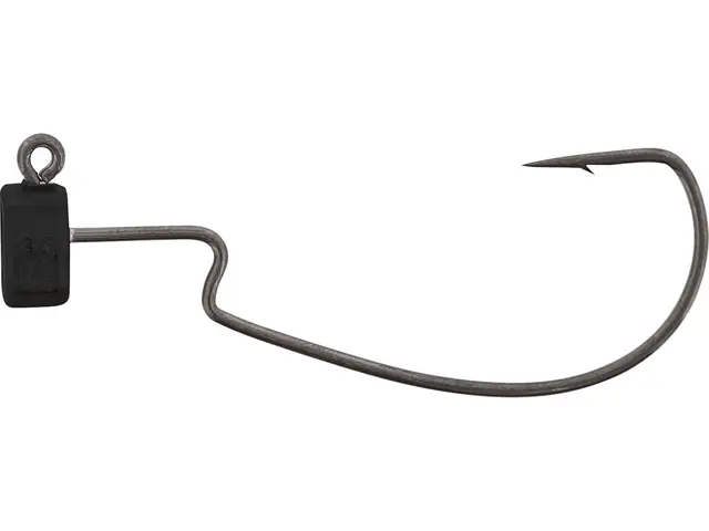 Westin Offset Ned Jig Head #1/0 3.5g Black Nickel 2pk Tungsten 