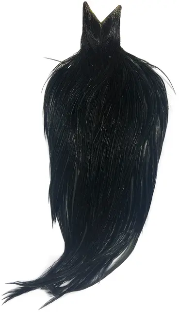 Whiting Dry Fly Cape Black Pro Grade gradering 