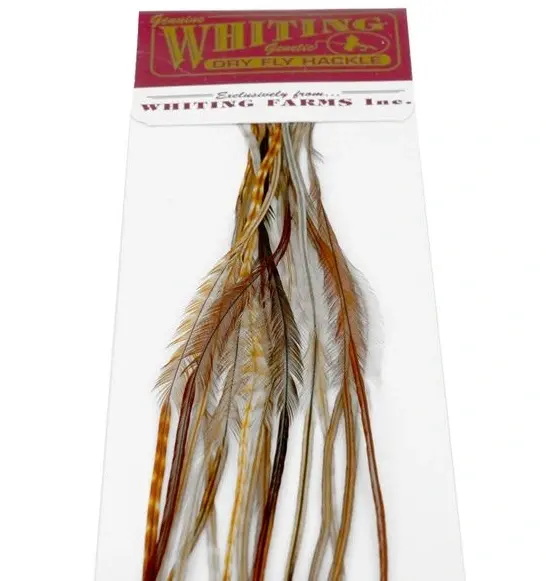 Whiting 100's Saddle Barred Dark #16 Barred Dark Ginger krok #16 