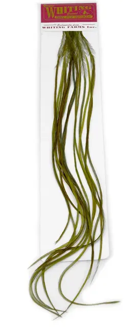 Whiting 100's Saddle White dyed #14 White dyed Dark Olive #14 