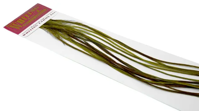 Whiting 100's Saddle White dyed #14 White dyed Dark Olive #14 