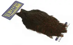 Whiting American Hen Cape Grizzly CBrown GrizzlyCoachman Brown med myke fine fj&#230;r