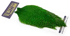 Whiting American Rooster Cape Grizzly dyed Highlander Green