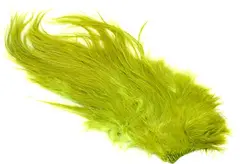 Whiting Bird Fur White dyed Olive Fluene blir enda mer levende