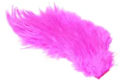 Whiting Bird Fur White dyed Pink Fluene blir enda mer levende