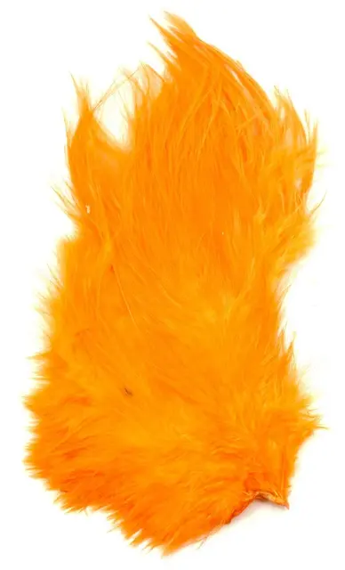 Whiting Bird Fur White dyed ShrimpOrange Fluene blir enda mer levende 